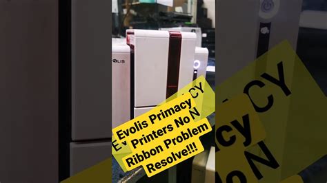 evolis printer no ribbon error