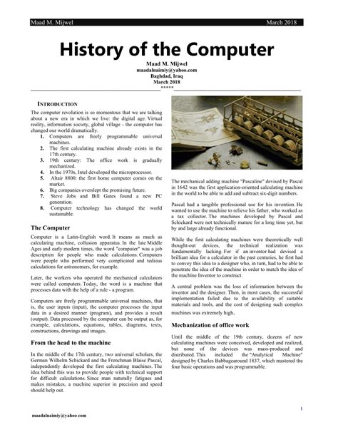 evolution of computers assignment pdf notes