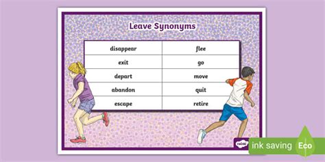 evolution of leave synonym usage