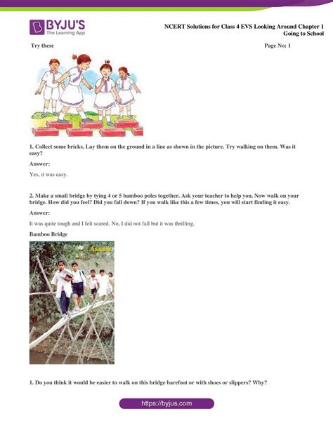 evs chapter 1 question answer class 4