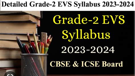 evs syllabus for class 2 cbse