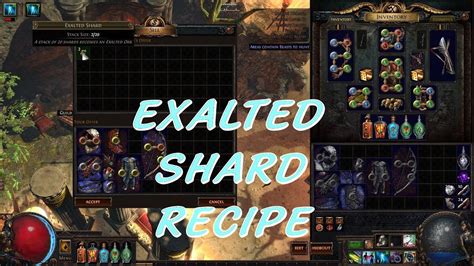 Shaper Recipe Exalted Shard YouTube