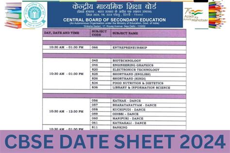 exam date 2024 class 10 cbse