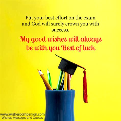 exam wishes for friends daughter