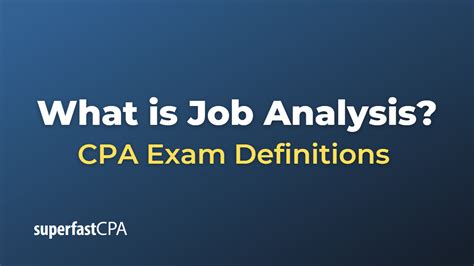 Examination Of Job Analysis
