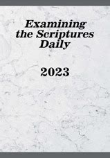 examining the scriptures 2023