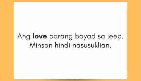 Hugot Lines About Love (Pag-Ibig)