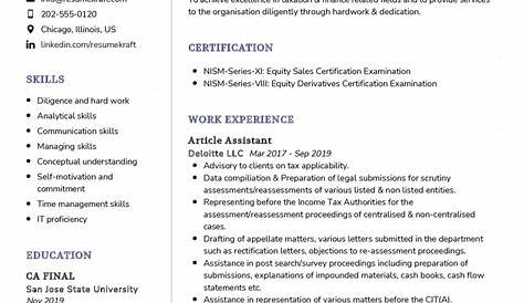 Free Sample Accountant Resume format & Courses Offered