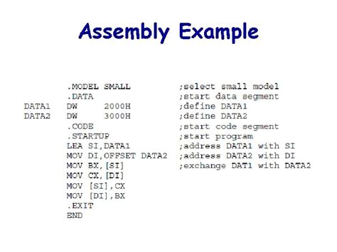 Example Assembly Command