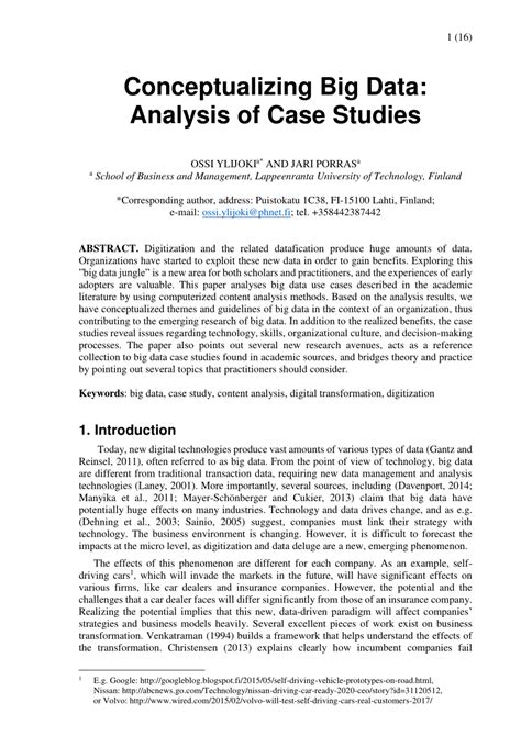 example data analytics case study