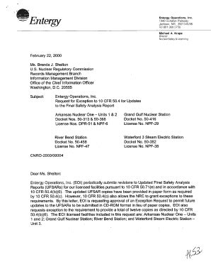 Example Exception Letter