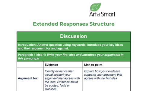 Example Extended Response Questions