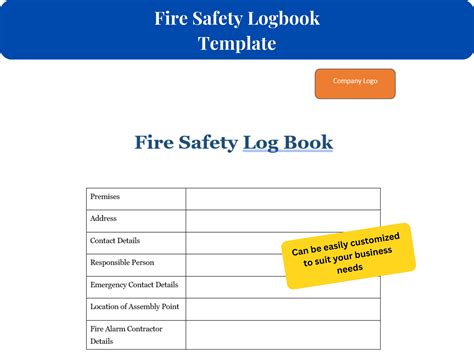 Example Fire Log Book