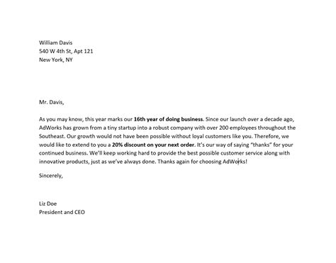 example for mail merge