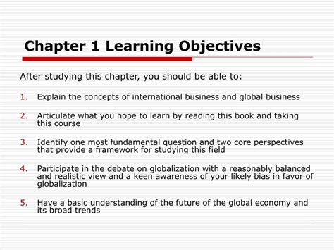 example learning objectives