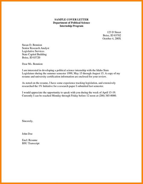 example of a application letter for attachment