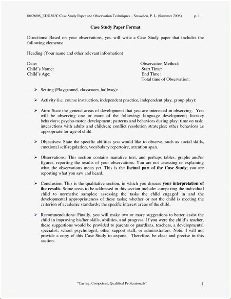 example of a case study paper in apa format