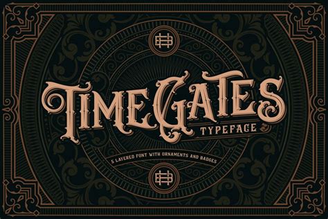 example of a decorative font used in a design