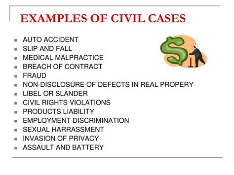 example of a federal civil case