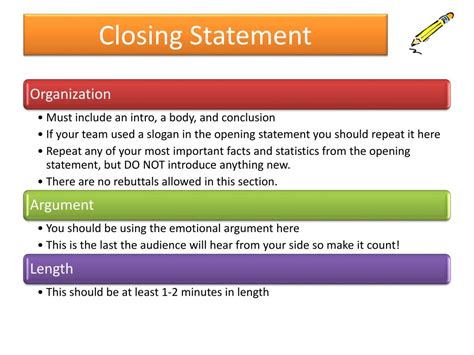 example of a good closing statement for a debate