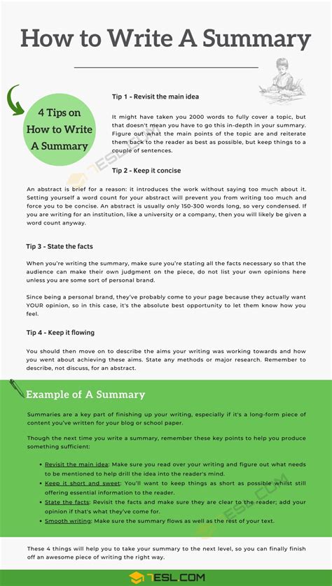 example of a good summary