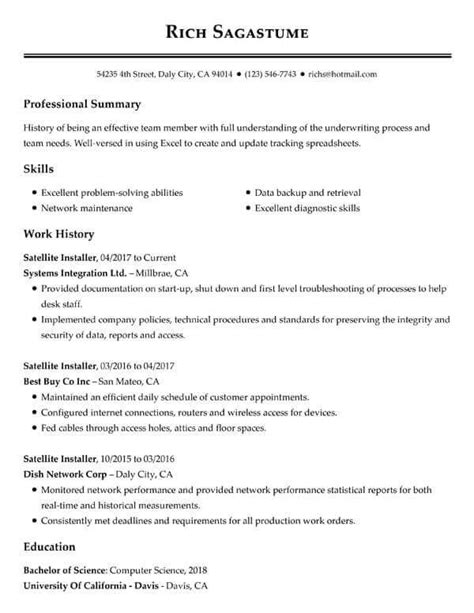 example of a summary statement on a resume