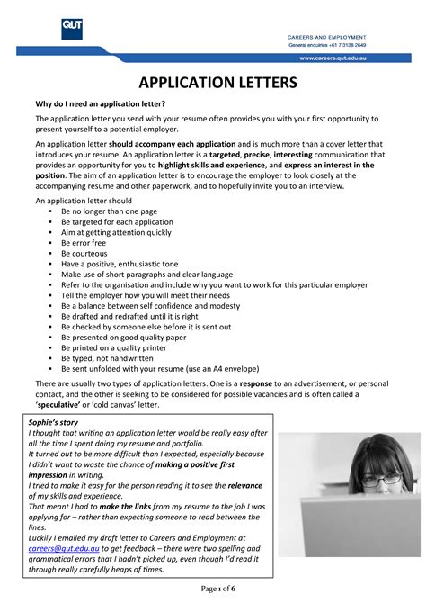 example of a written application letter for teaching