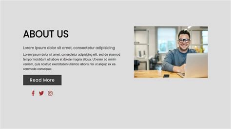 example of about us page in html