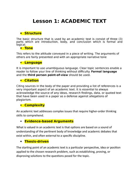 example of academic text in eapp