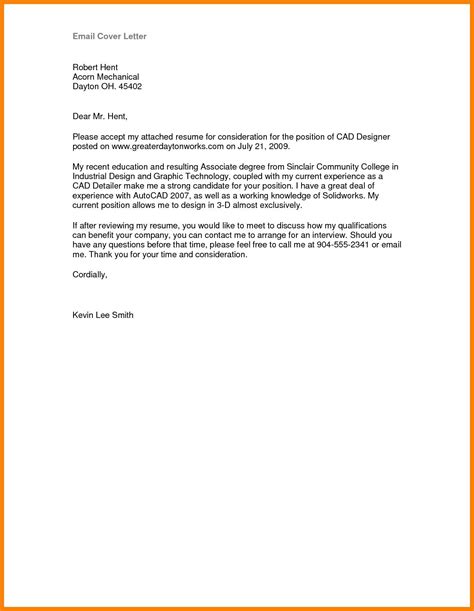 Example Of An Application Letter For Attachment