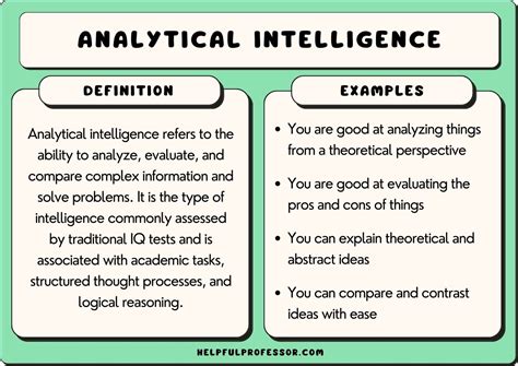 example of analytical intelligence in psychology