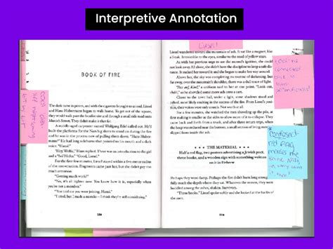 Example Of Annotations For A Book