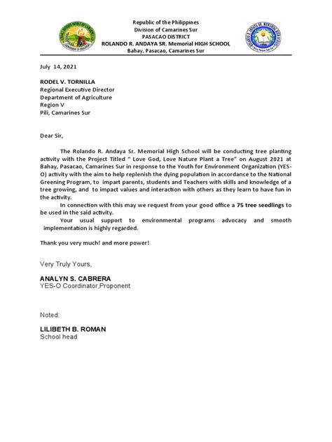 example of application letter for immersion