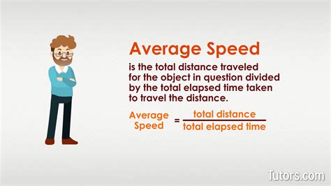 example of average speed in physics