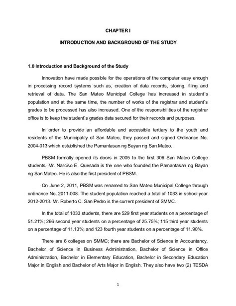 example of background of study in research