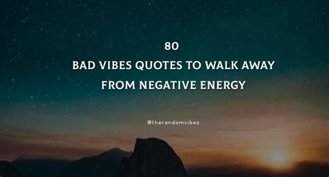 example of bad vibes