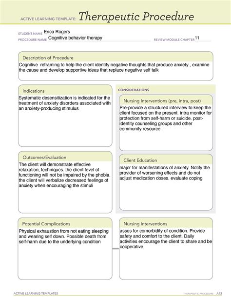example of behavioral modeling therapeutic procedure