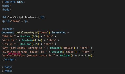 example of boolean data type in javascript