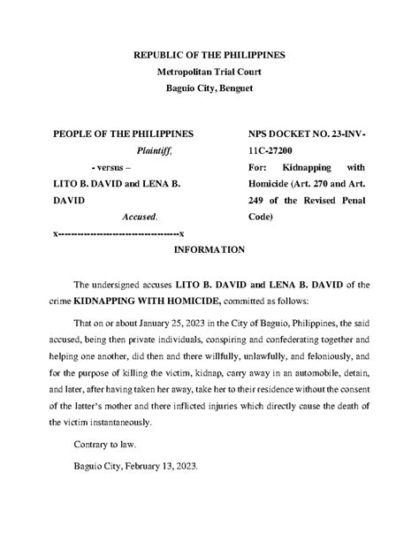 Example Of Cases In The Philippines