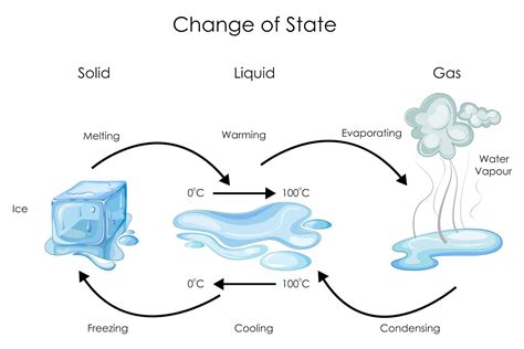 example of change of state from solid to liquid