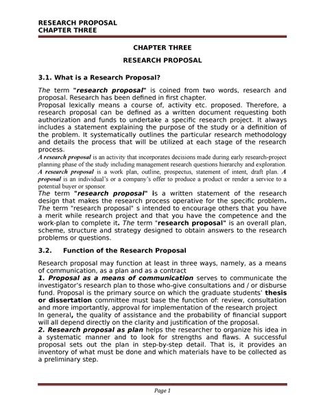 example of chapter 3 in research proposal