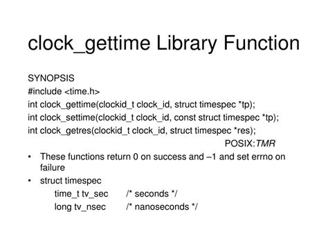 Example Of Clock_Gettime