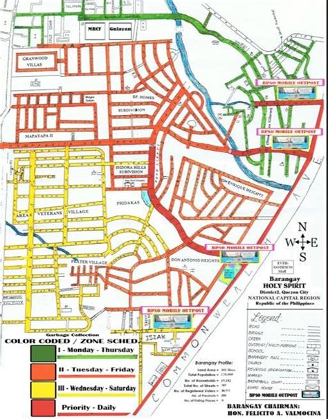 Example Of Color Coded Map In Barangay