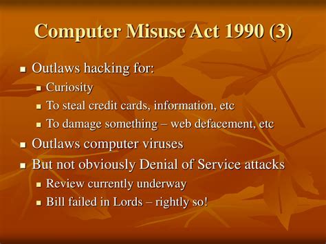 Example Of Computer Misuse Act Being Broken