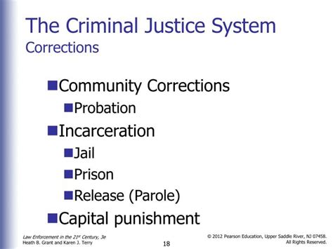 example of corrections in criminal justice system