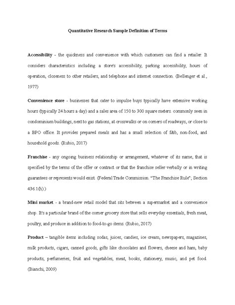 example of definition of terms in quantitative research paper