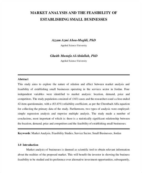 example of demand analysis in feasibility study