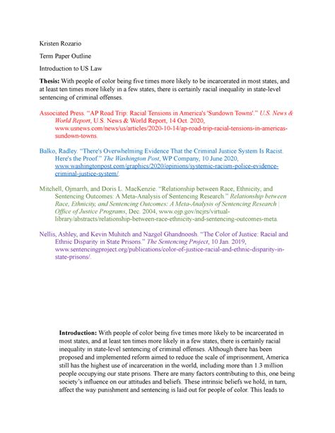 example of descriptive research in criminal justice