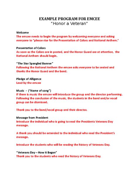 example of emcee script for school program in english