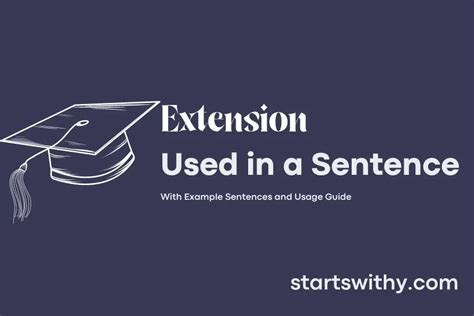 Example Of Extension Used In A Sentence